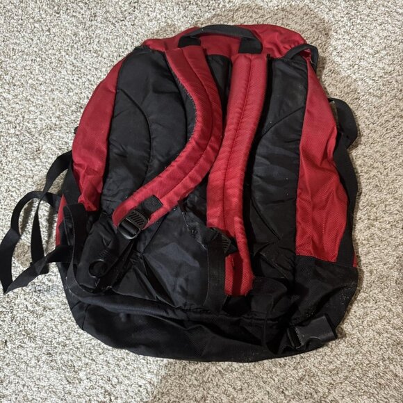 Vintage Eddie Bauer EBTEK Red Black Backpack Daypack Outdoor Hiking Travel 1999 - Picture 3 of 9